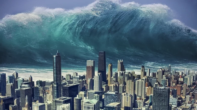 An atomic bomb is ready to sweep the entire country into the ocean by creating a tsunami
