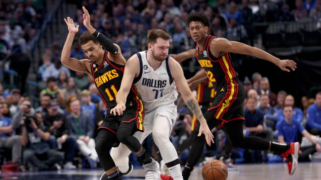 Doncic receives two life preservers that, for the moment, are deflated
