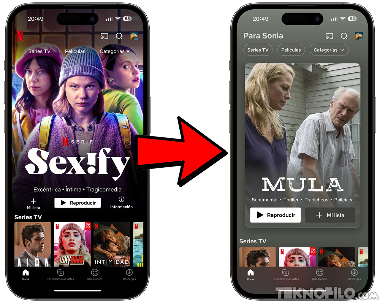 Netflix debuts a new, more fluid design for its iPhone app

