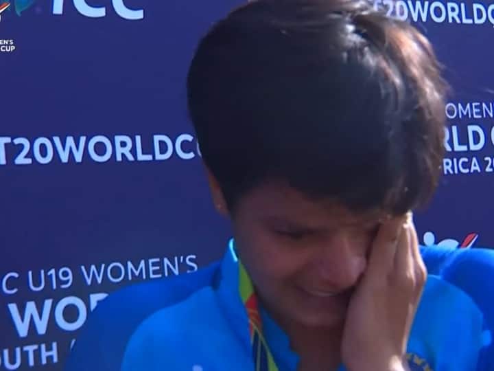 Shefali Verma got emotional after winning the U-19 T20 Women's World Cup, watch video

