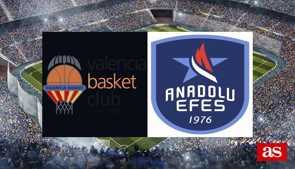 Valencia Basket 81-71 Anadolu Efes: resultado, resumen y canastas | Euroliga 2022/2023
