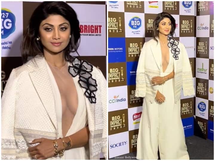Shilpa Shetty trolled for wearing plunging neck dress, users say: 'Urfi effect is gone'

