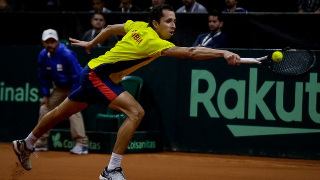 Daniel Galán, low in Colombia for the Davis Cup
