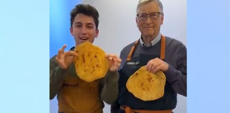 Founder Bill Gates could not make round bread

