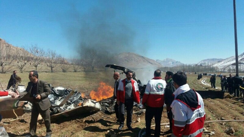 Helicopter crashed in Iran
