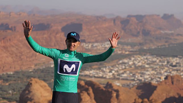 Ruben Guerreiro wins the Saudi Tour for Movistar
