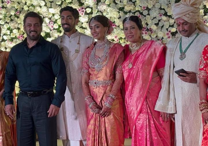 Salman Khan arrived as a special guest at the wedding of Pooja Hegde's brother, see photo and video

