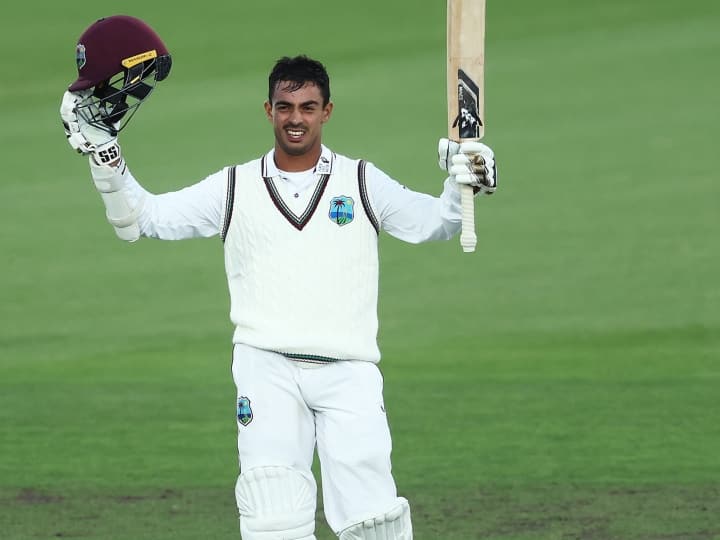 Striking of Chanderpaul's son Tejnarayan, the second player after his father to score a double century in Test cricket.

