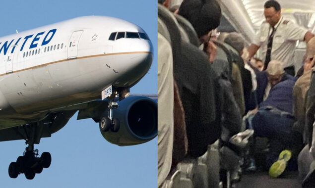 Dangerous act of passenger during flight