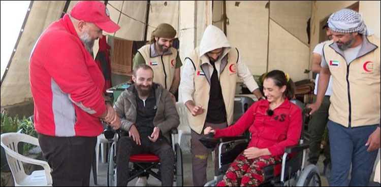 Emirates donates electric wheelchairs to Syrian earthquake victims
