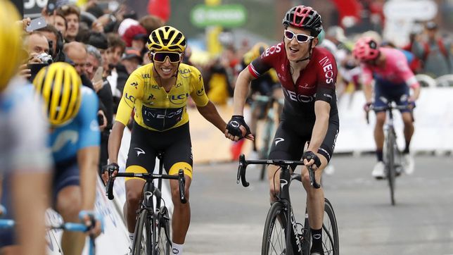 Geraint Thomas, motivated to return to running with Egan Bernal
