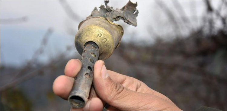 Indian soldiers fired a mortar shell at their own village
