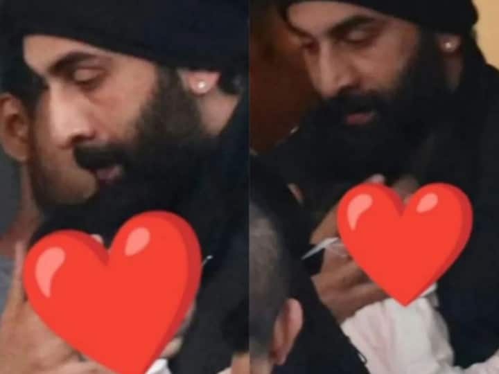 Ranbir Kapoor was seen hugging his daughter Raha at the airport, the photo of both of them will win your heart

