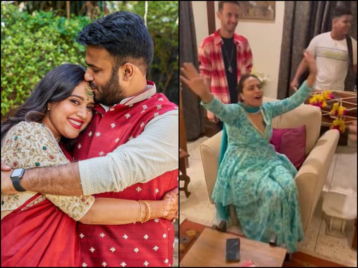 Swara Bhaskar's wedding preparations started, he danced fiercely on the drum with his friend Faraj, watch the video

