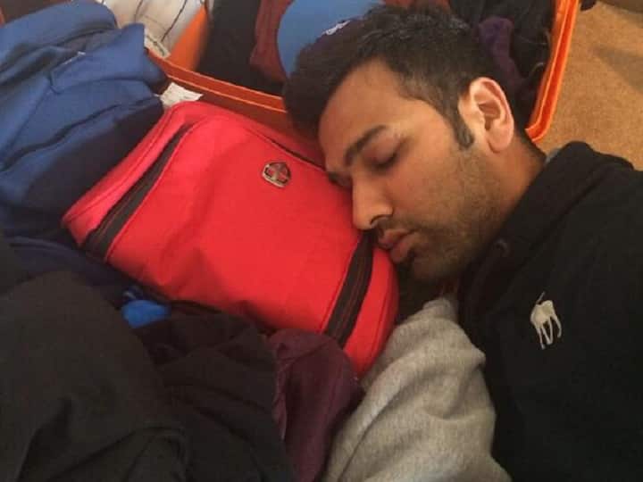 World Sleep Day: Rohit Sharma loves to sleep, takes a nap even in the middle of the match

