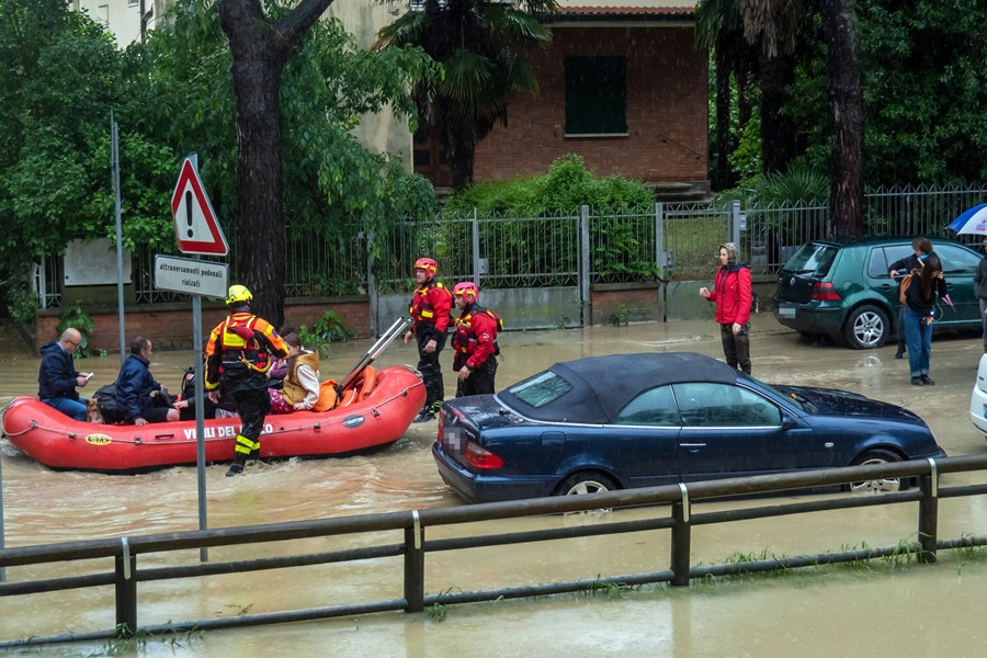Rescue of people in Emilia Romagna