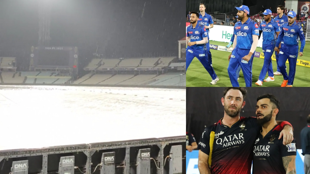 IPL 2023: Rain… MI and RCB, a big twist in the playoff race

