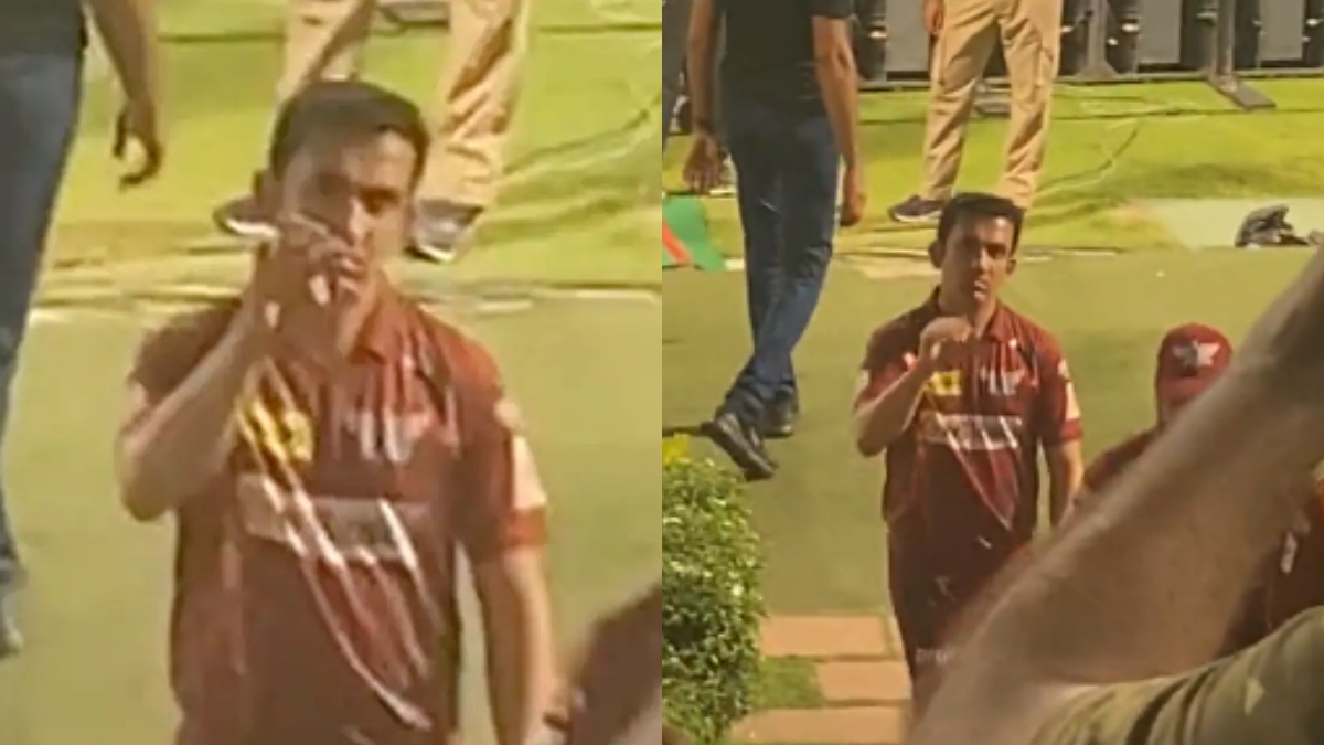 Even after the Lucknow win, the Kohli-Kohli slogans, this reaction of Gautam Gambhir towards the crowd went viral.

