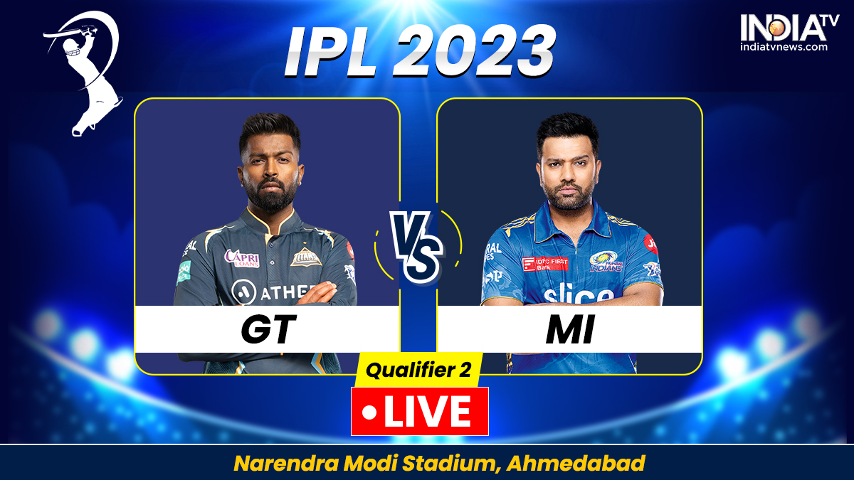 GT vs MI Qualifier 2 LIVE: Rain stopped in Ahmedabad, Qualifier 2 draw to be held shortly

