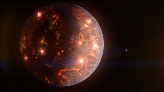 Discovered an Earth-like planet that could be covered in volcanoes

