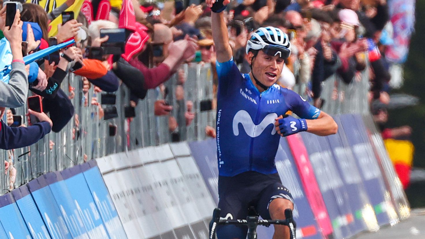 Einer Rubio solves the Giro for Movistar in the grotesque of Crans Montana
