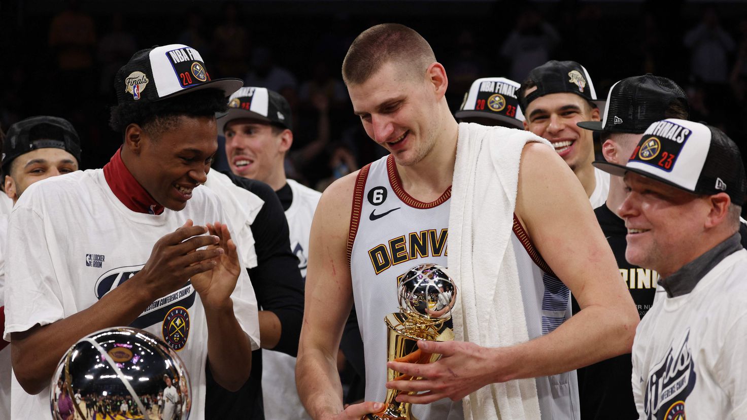 Jokic received the Earvin 'Magic' Johnson Trophy as Finals MVP in the Western Conference

