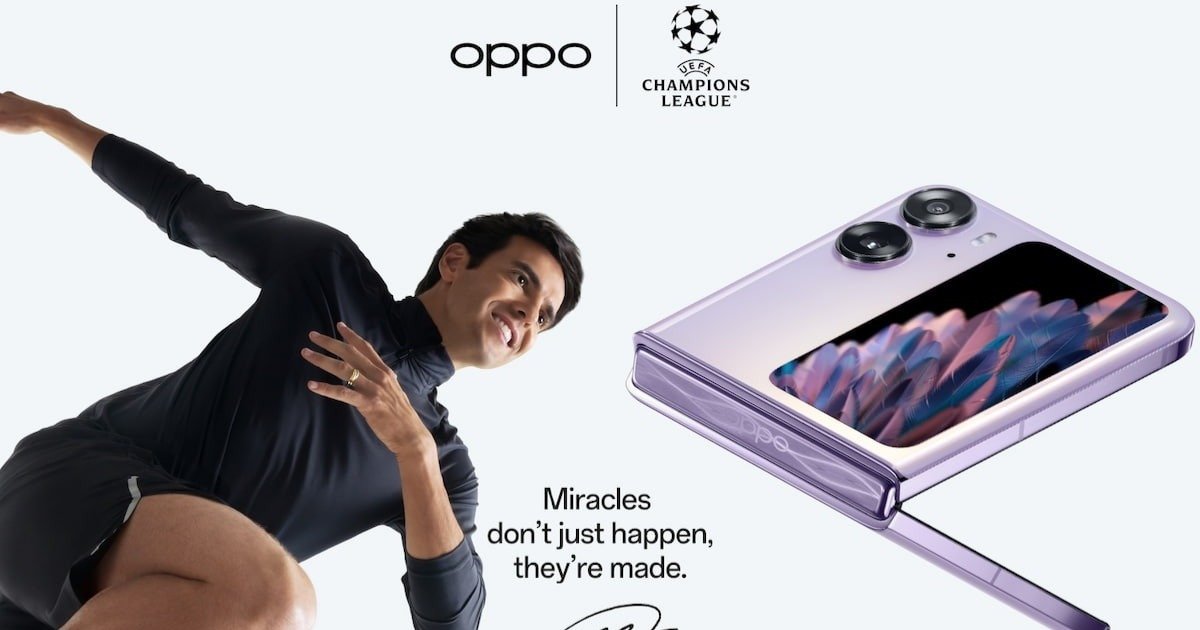 Kaká is the new Oppo ambassador for the Champions League

