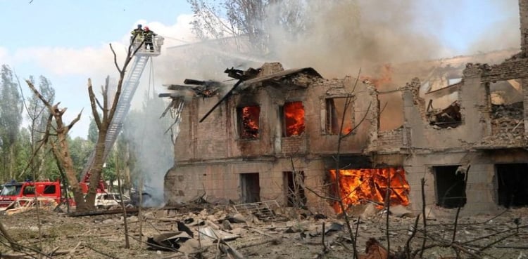 Kiev: A medical clinic was destroyed by a Russian missile attack, 2 people were killed

