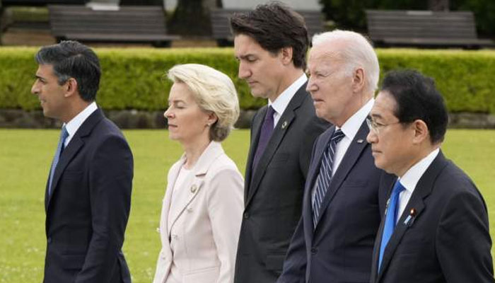 G7 leaders in Hiroshima (Image: BBC) 