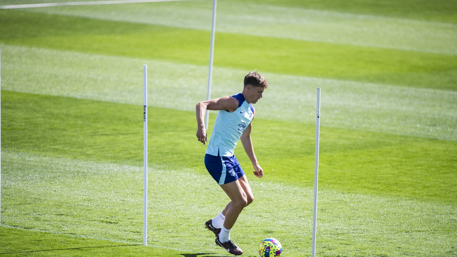 Marcos Llorente accelerates to be before Osasuna
