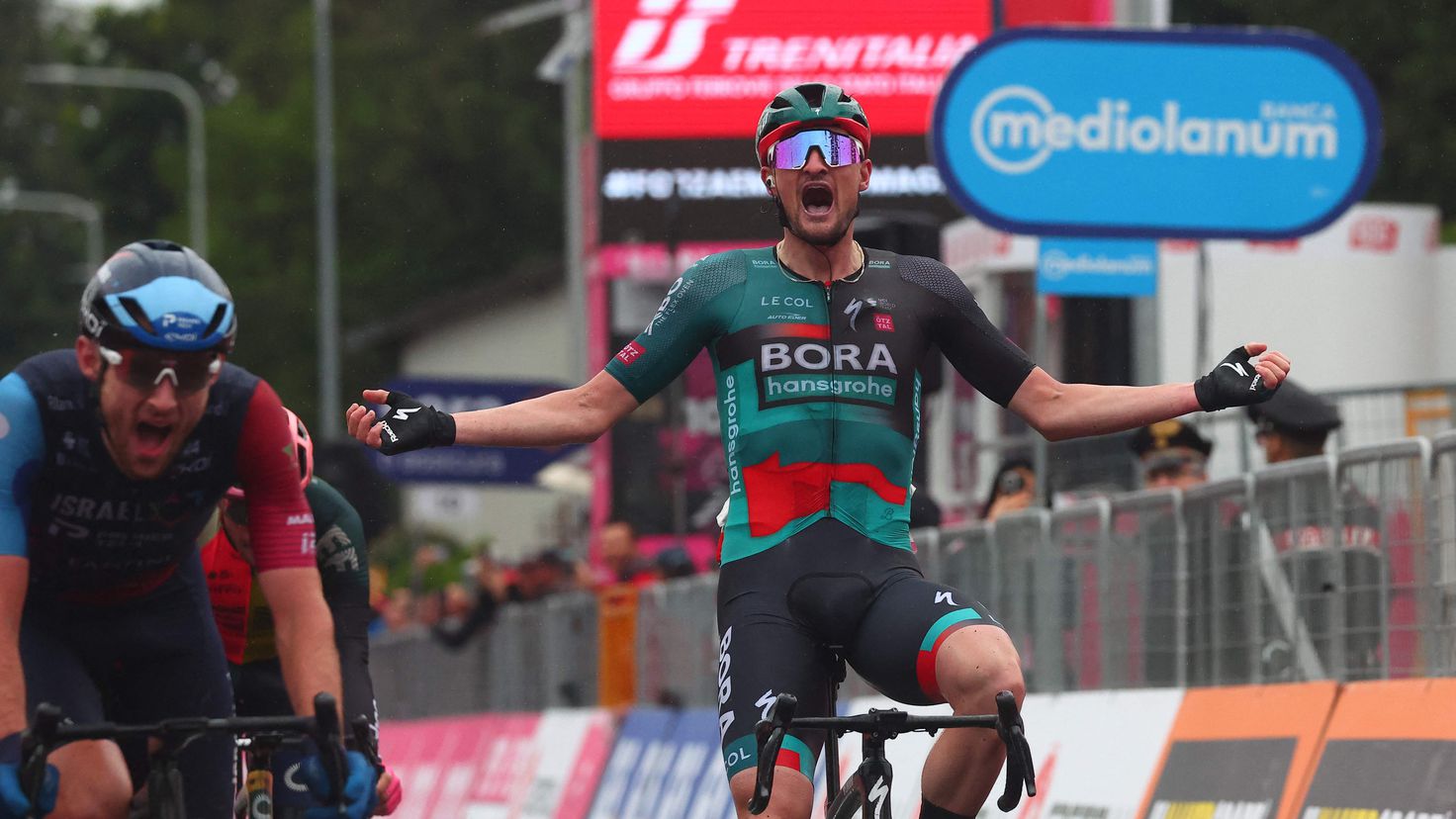 Nico Denz repeats from the break and Bruno Armirail is the new leader of the Giro
