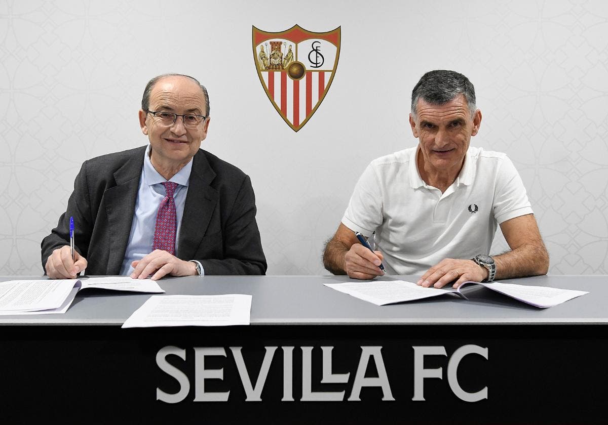 The first fire to be resolved by Mendilibar after his renewal by Sevilla FC
	
