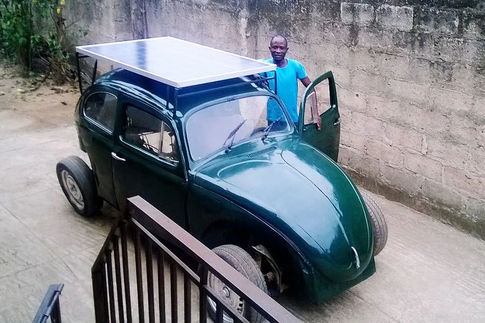 VW, auto eólico, Nigeria, prototipo vehículo eficiente