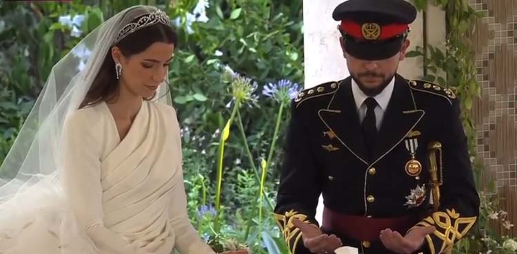 Jordan's Crown Prince Hussein and Rajwa Al-Saif are married
