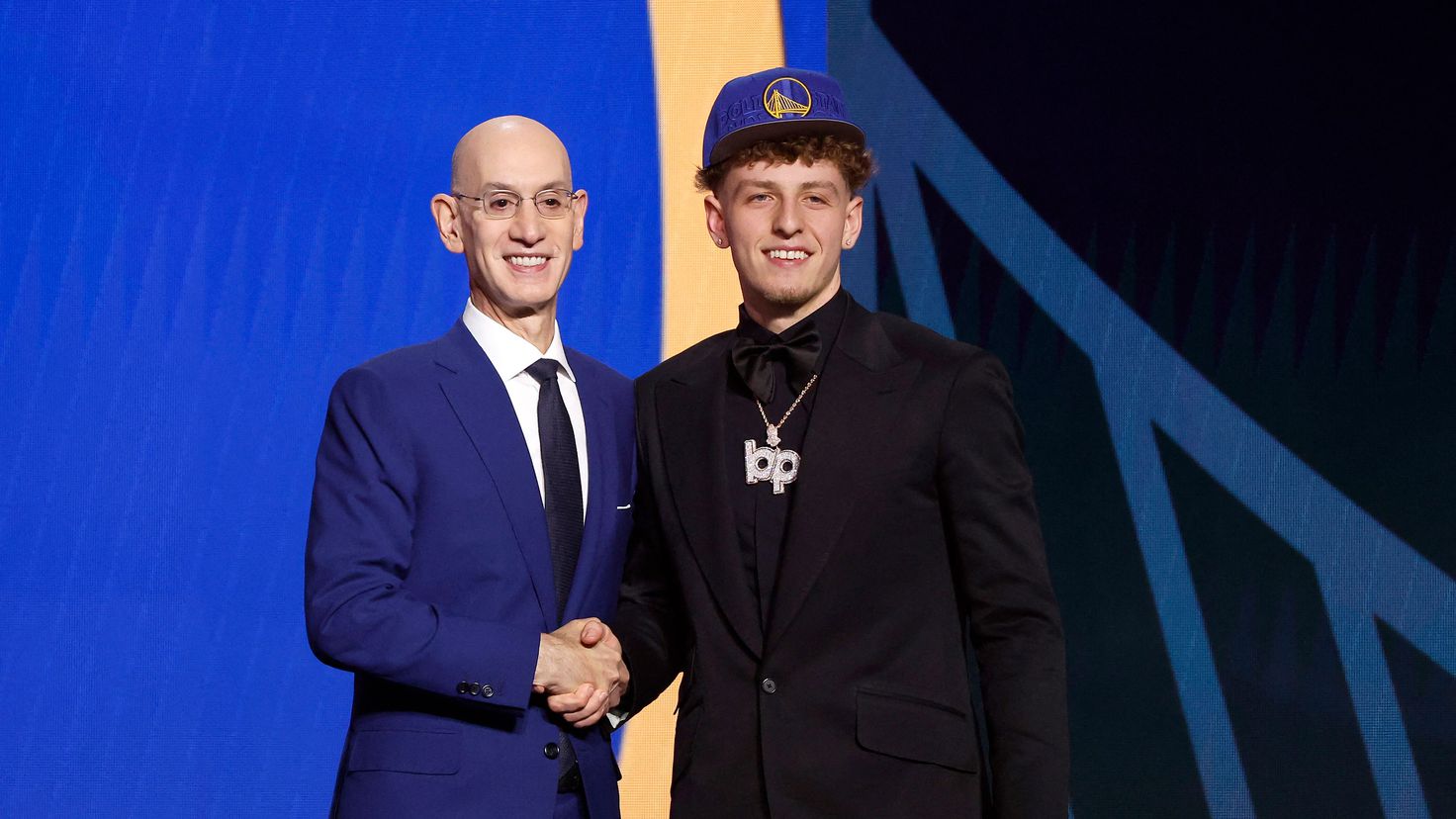 The Golden State Warriors draft Brandin Podziemski in the NBA Draft