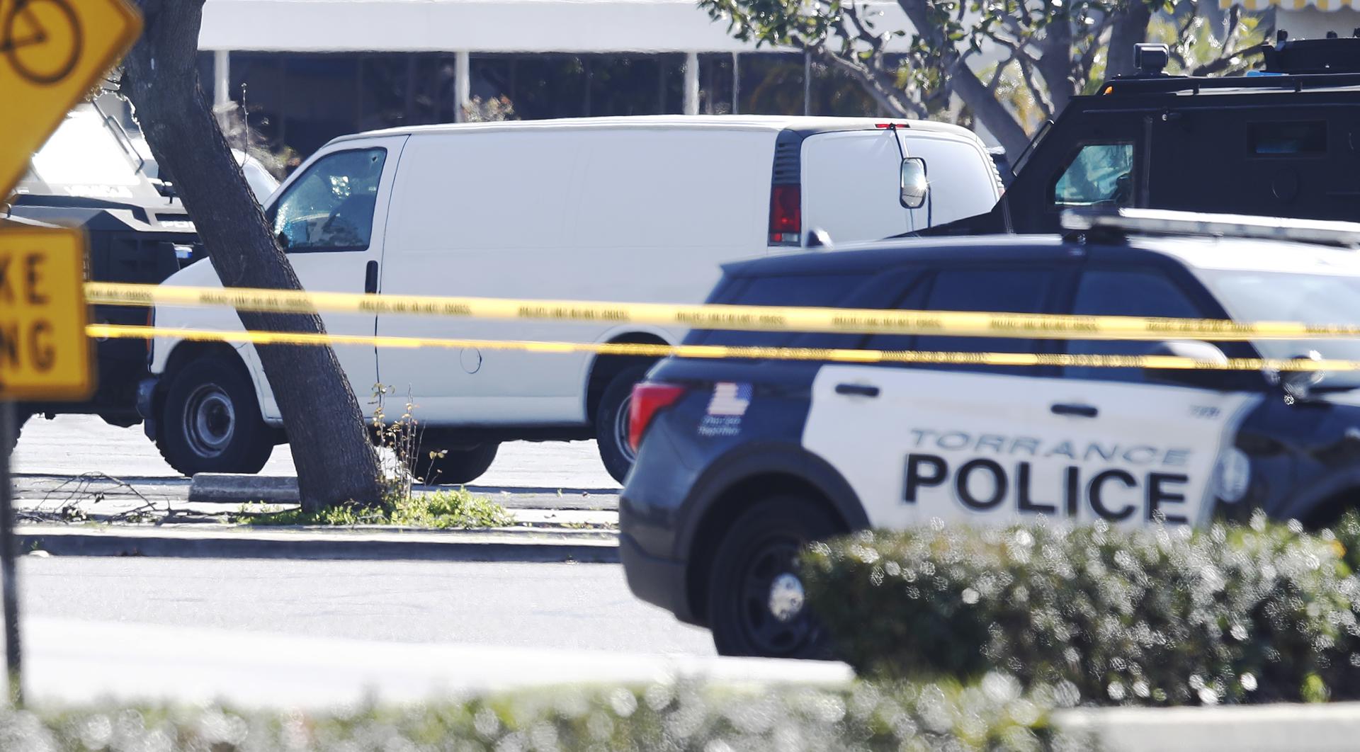 File photo of the scene of a mass shooting in the United States.  BLAZETRENDS/Caroline Brehman