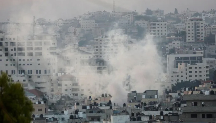 Four Palestinians were killed in the Israeli attack Four Palestinians were killed in the Israeli attack