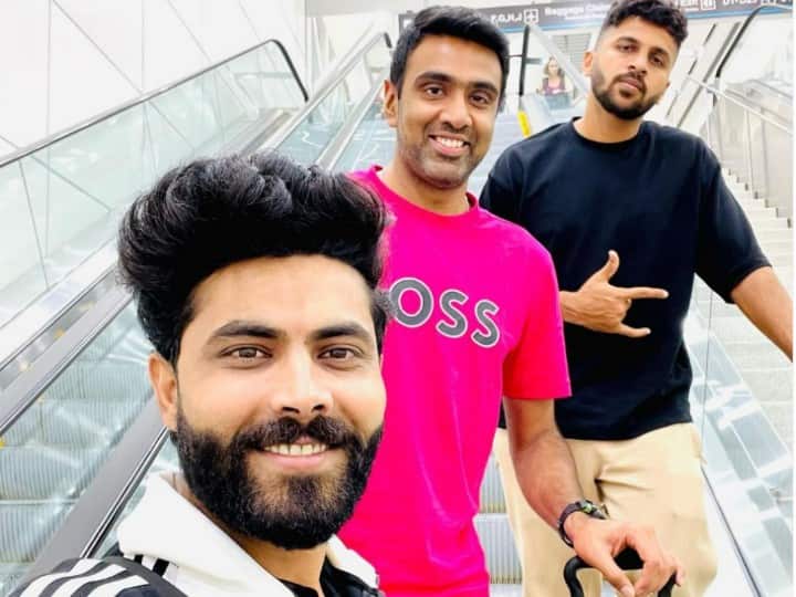 Jadeja-Ashwin and Shardul arrived in Barbados, shared a photo from the airport, fans made interesting comments

