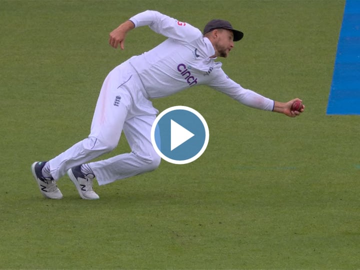 Joe Root dove into the slide and caught an amazing one handed catch you guys will appreciate watching the video too

