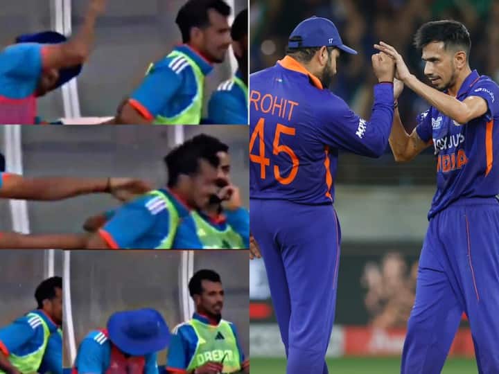  Rohit Sharma hits Yuzvendra Chahal on the bench!  See what the whole thing is about in the video

