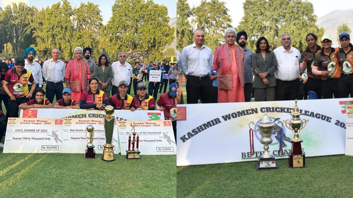 This team won the Kashmir Women's Cricket League title, said AG Manoj Sinha

