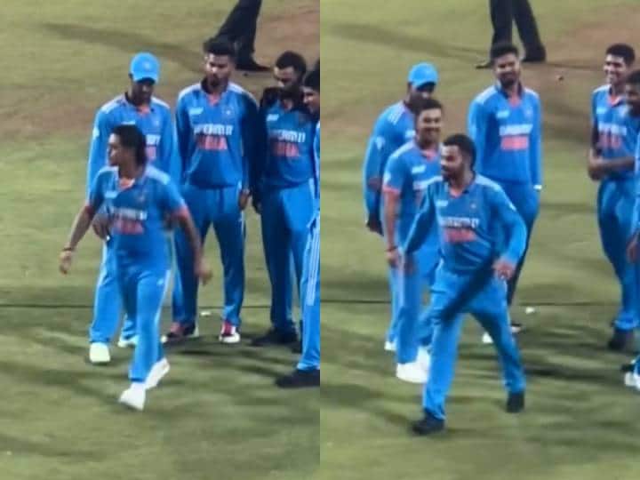 After becoming champion, Ishaan mimicked Virat on the field, Kohli's reaction went viral, see video

