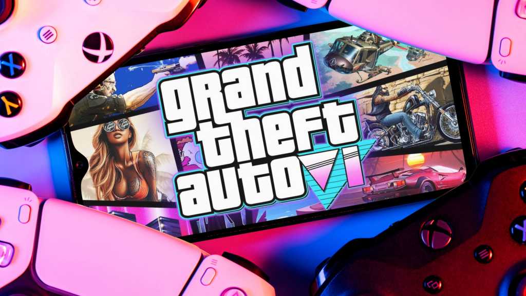 Grand Theft Auto VI Logo auf Smartphone