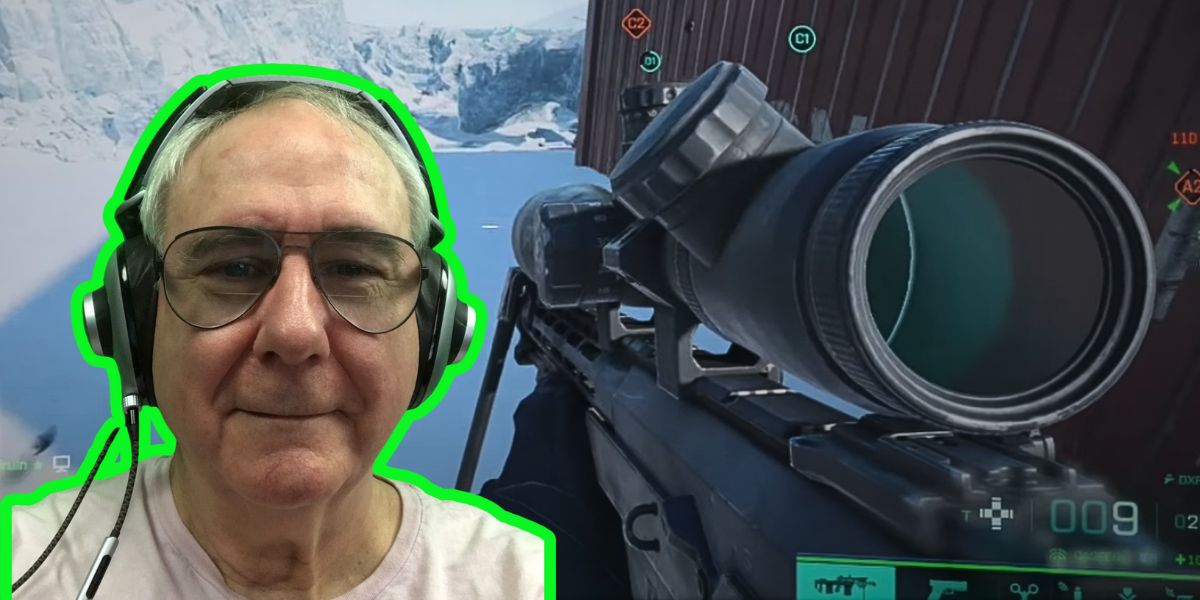 Este veterano de la marina de 71 años es viral por sus grandes habilidades para los videojuegos de guerra