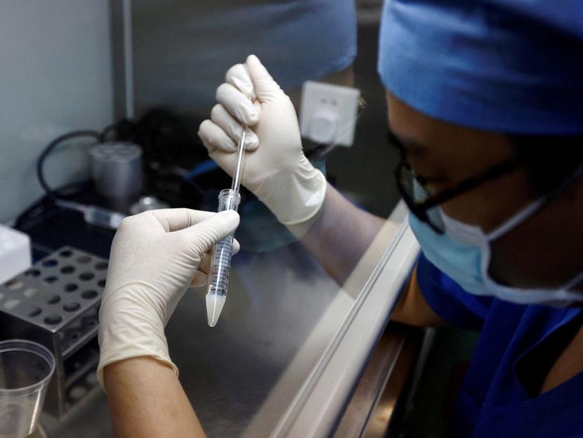 Laboratory personnel.  (Reuters)