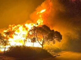 Fire in Australia burns 10,000 hectares and prompts thousands of evacuations

