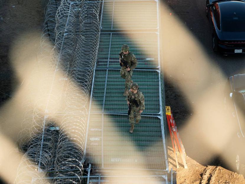 Border Patrol agents are monitoring the Eagle Pass area in Texas.  (Reuters)