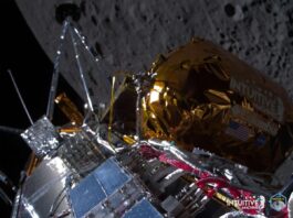 The lunar module Odysseus makes history

