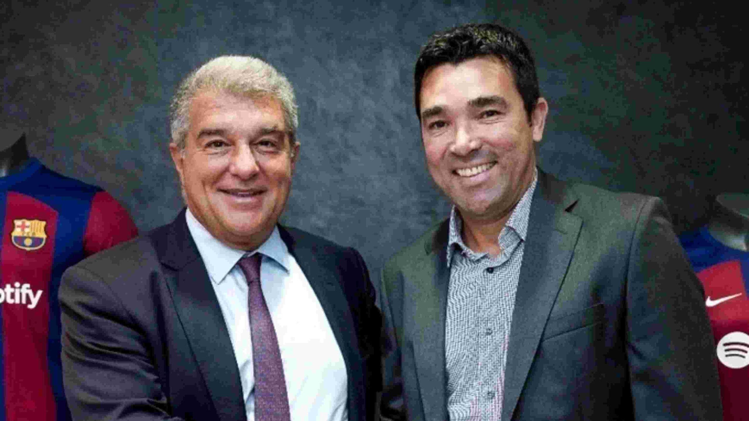 Deco oversees the signing for Barça in Mallorca
	


