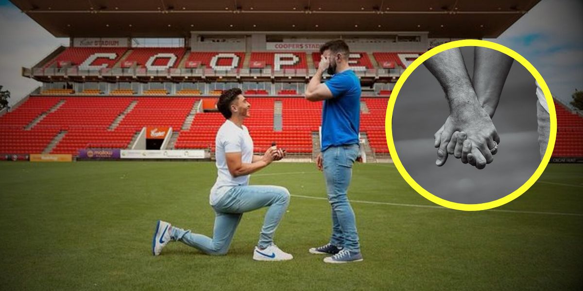 Josh Cavallo, uno de los primeros futbolistas en declararse gay, le propuso matrimonio a su novio en un estadio